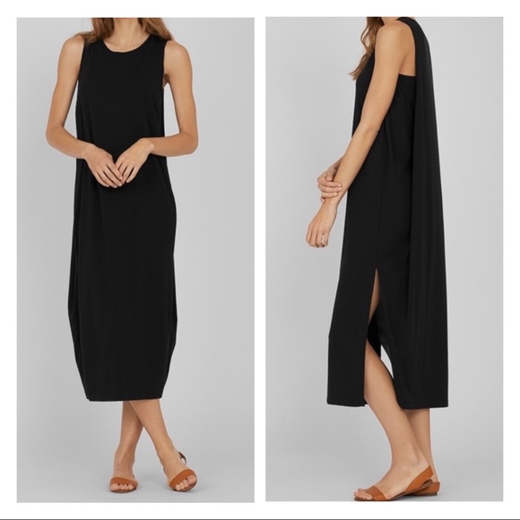 Cuyana Dresses & Skirts - Cuyana Drape Back Black Dress